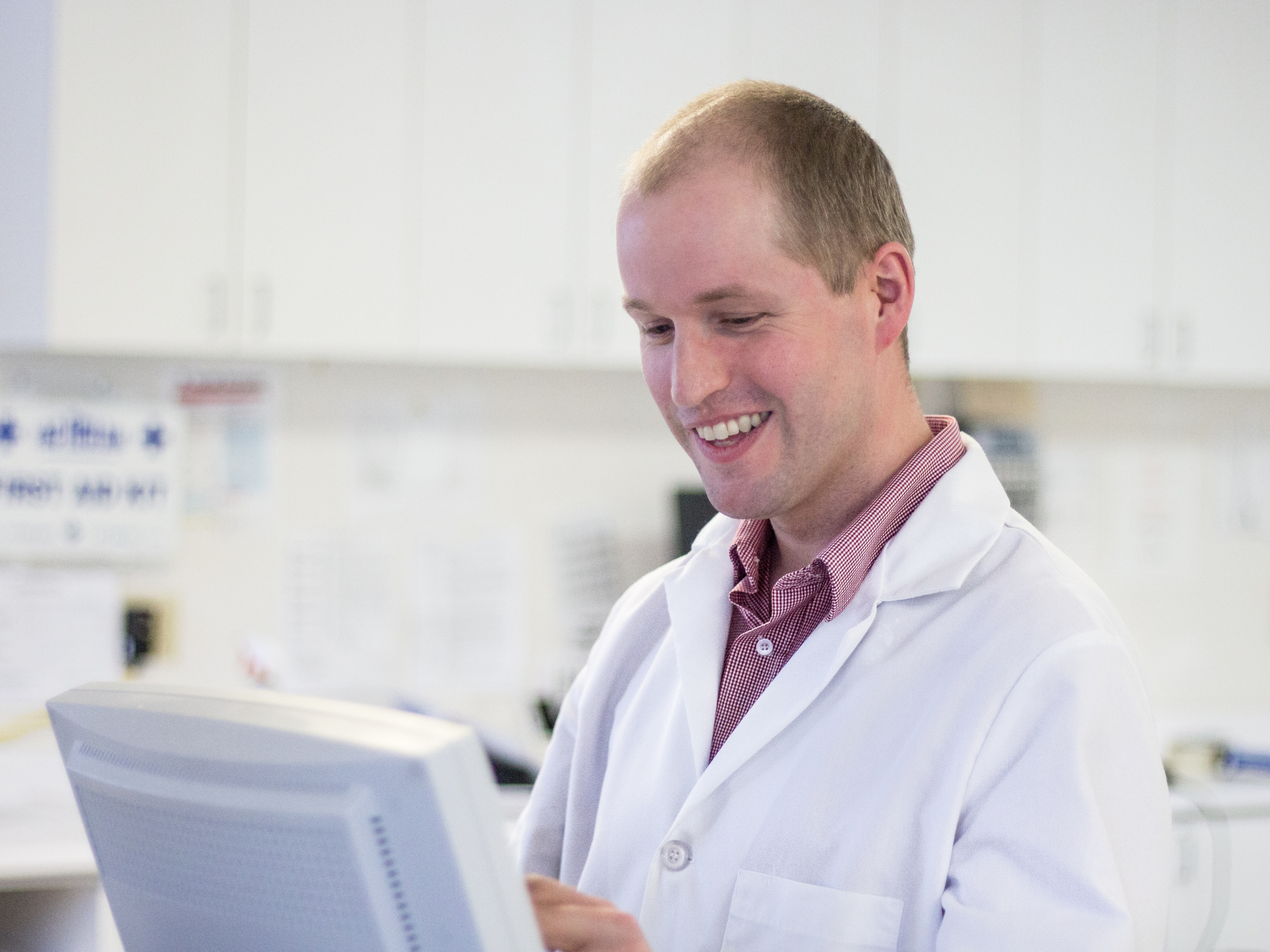 Image of Keith on table on Specialty Contact Lenses Page